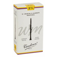 Vandoren White Master WM Traditional Ance Per Clarinetto In Sib (3,5) Confezione Da 10 