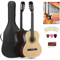 Classic Cantabile Acoustic Series AS-851-L Klassikgitarre 7/8 für Linkshänder Starter-SET 