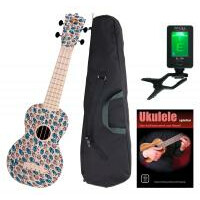 Classic Cantabile BeachBuddy Sunny Zoo Ukulele Set incl. Accordatore e Scuola 