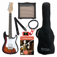 Rocktile Sphere Junior Guitare Électrique 3/4 Sunburst Starter Set 