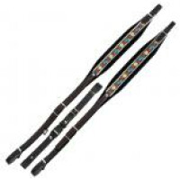 Alpenklang Accordion Straps Edelweiss/Black For 4-Row Accordions 