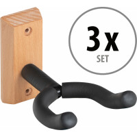 Classic Cantabile Soporte De Pared Para Guitarras De Madera Set De 3 