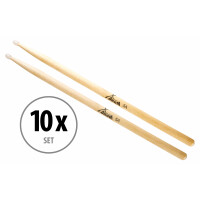 10 Pares De Baquetas XDrum 5A Punta De Nylon 
