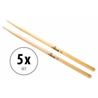 5 Paar XDrum Drumsticks 5A Nylon Tip 