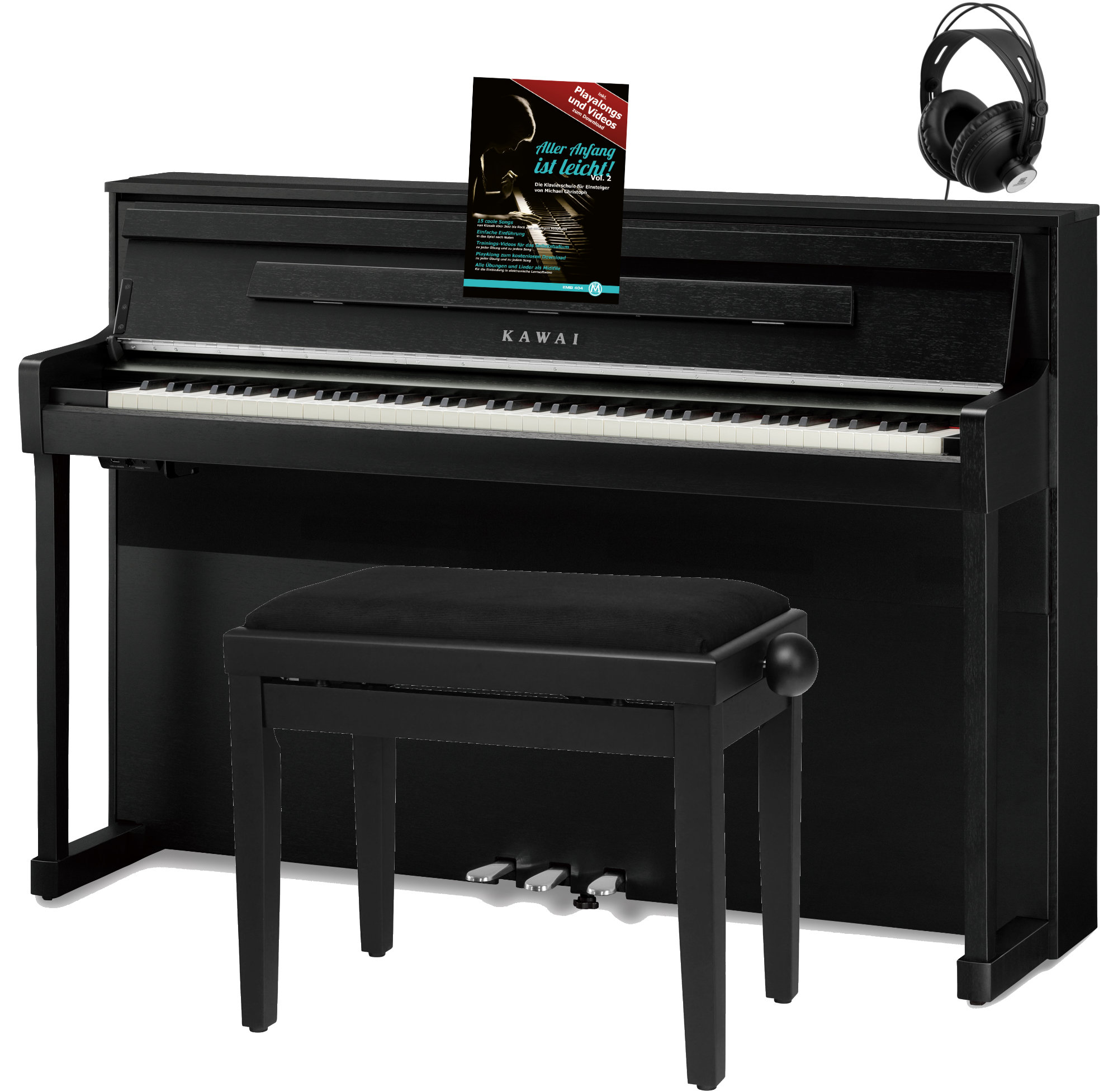 Kawai CA-901 B Digitalpiano schwarz matt Set