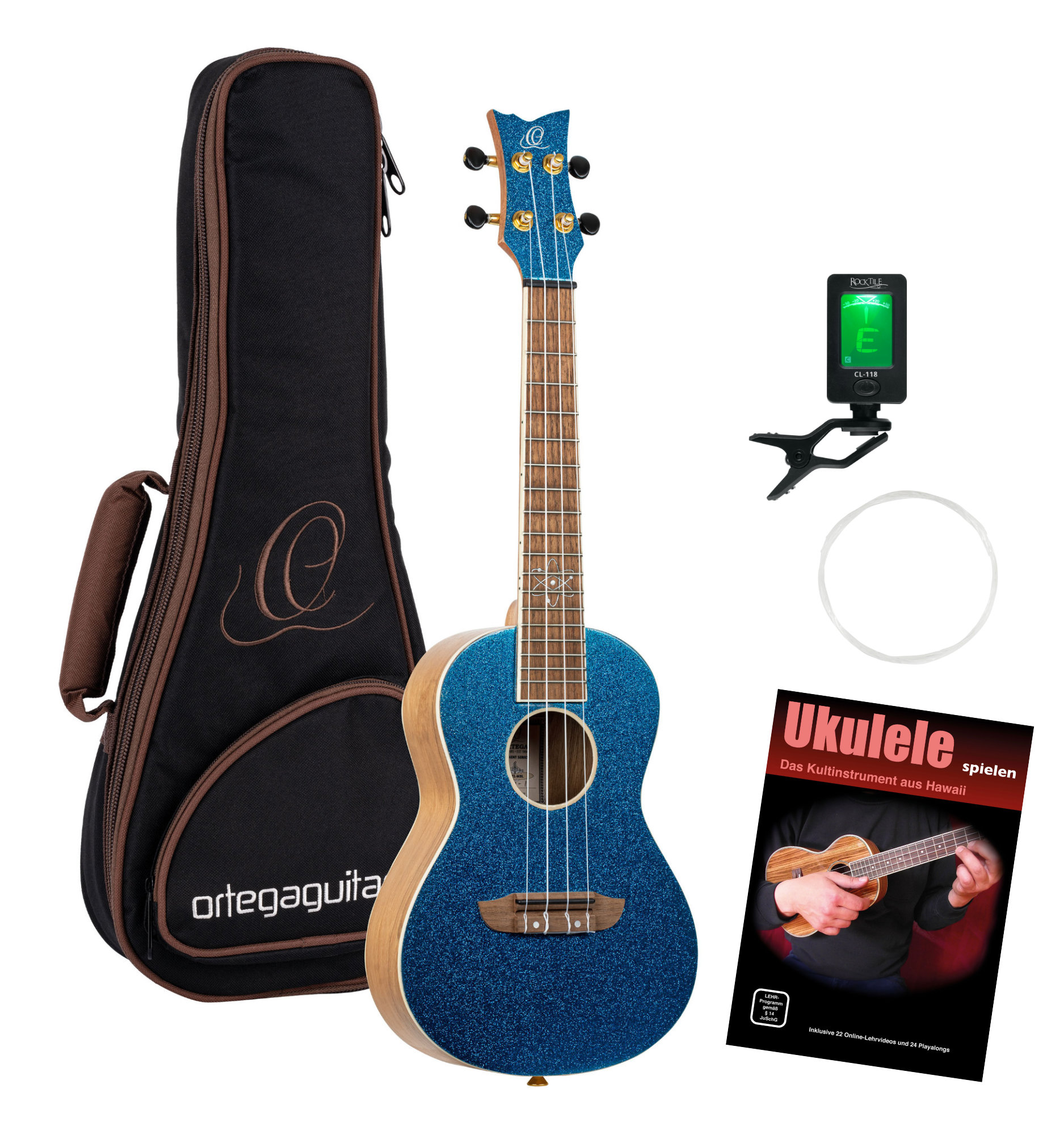 Ortega Guitars Concert Ukulele - left handed - Earth Series - Okoumé