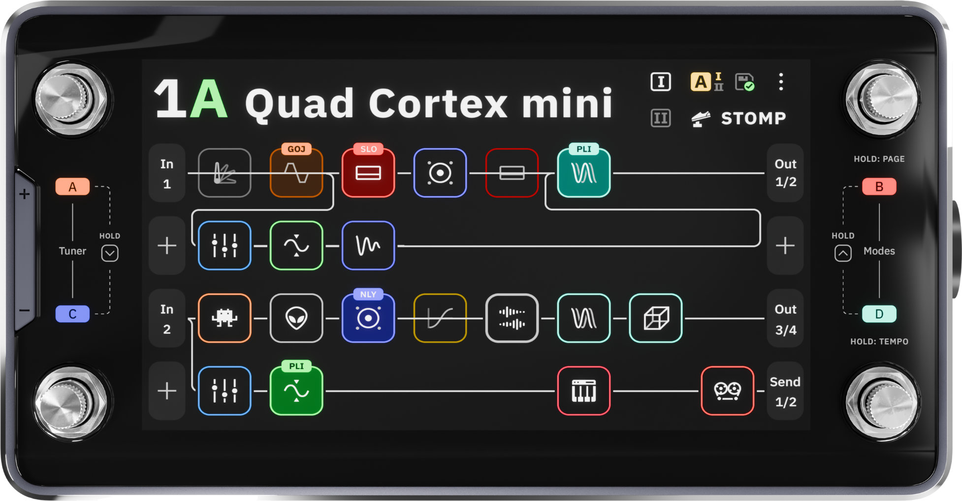 Neural DSP Quad Cortex Mini Multi-Effektpedal - Retoure (Zustand: sehr gut)