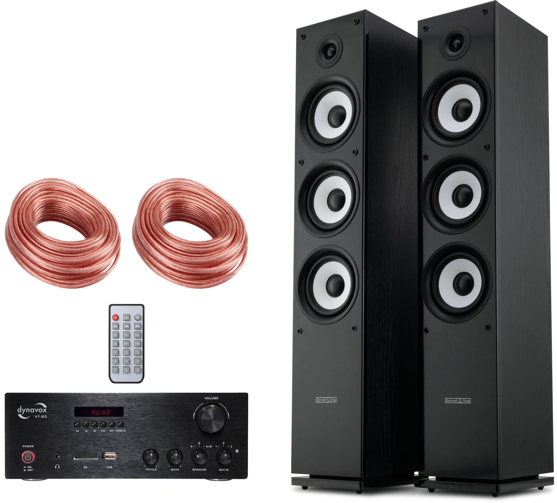 Bennett & Ross Ultrasphere Stereoanlage Set mit Bluetooth