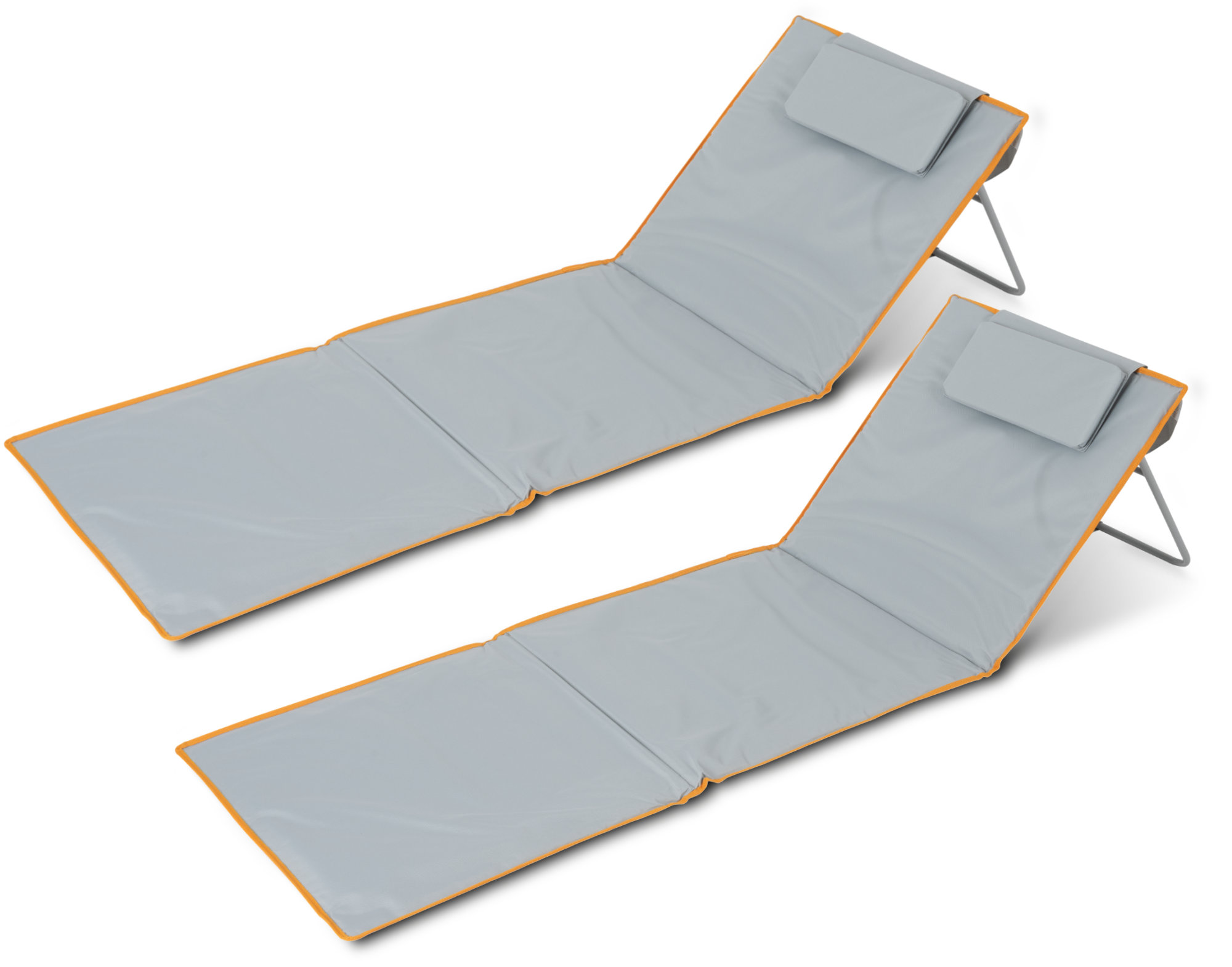 Stagecaptain BM-160 GY/OG Beachmatte "Layla" 2x Set