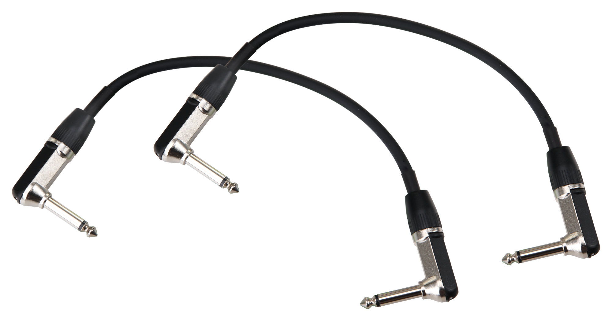 Pronomic Stage INST-A-030 Patchkabel Winkelstecker 0,3 m schwarz 2x Set