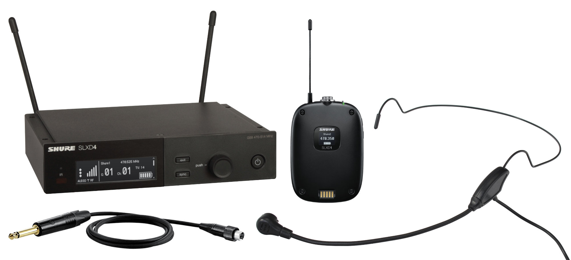 Shure SLXD14E-S50 Funkset inkl. Headset HS-65