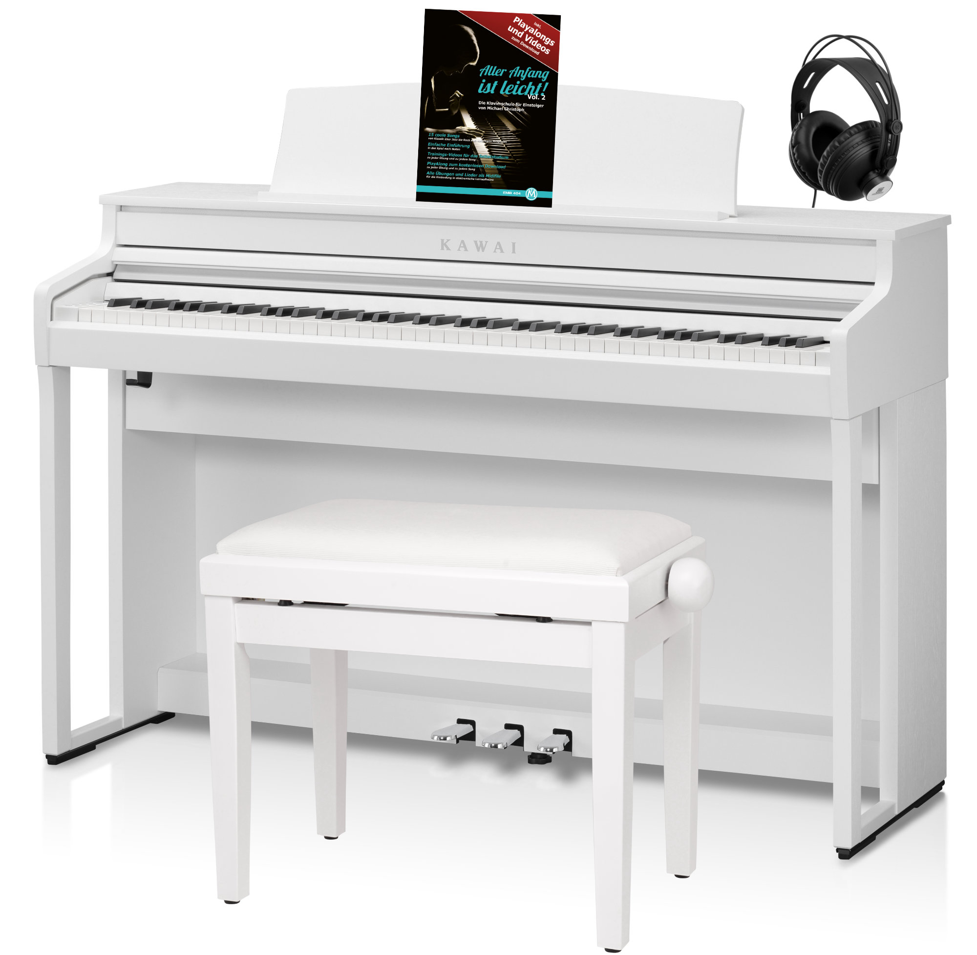 Kawai CA-401 Digitalpiano Weiß Set