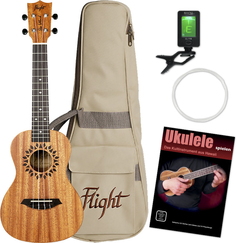Flight Elise Ecklund Signature Konzert Ukulele Set
