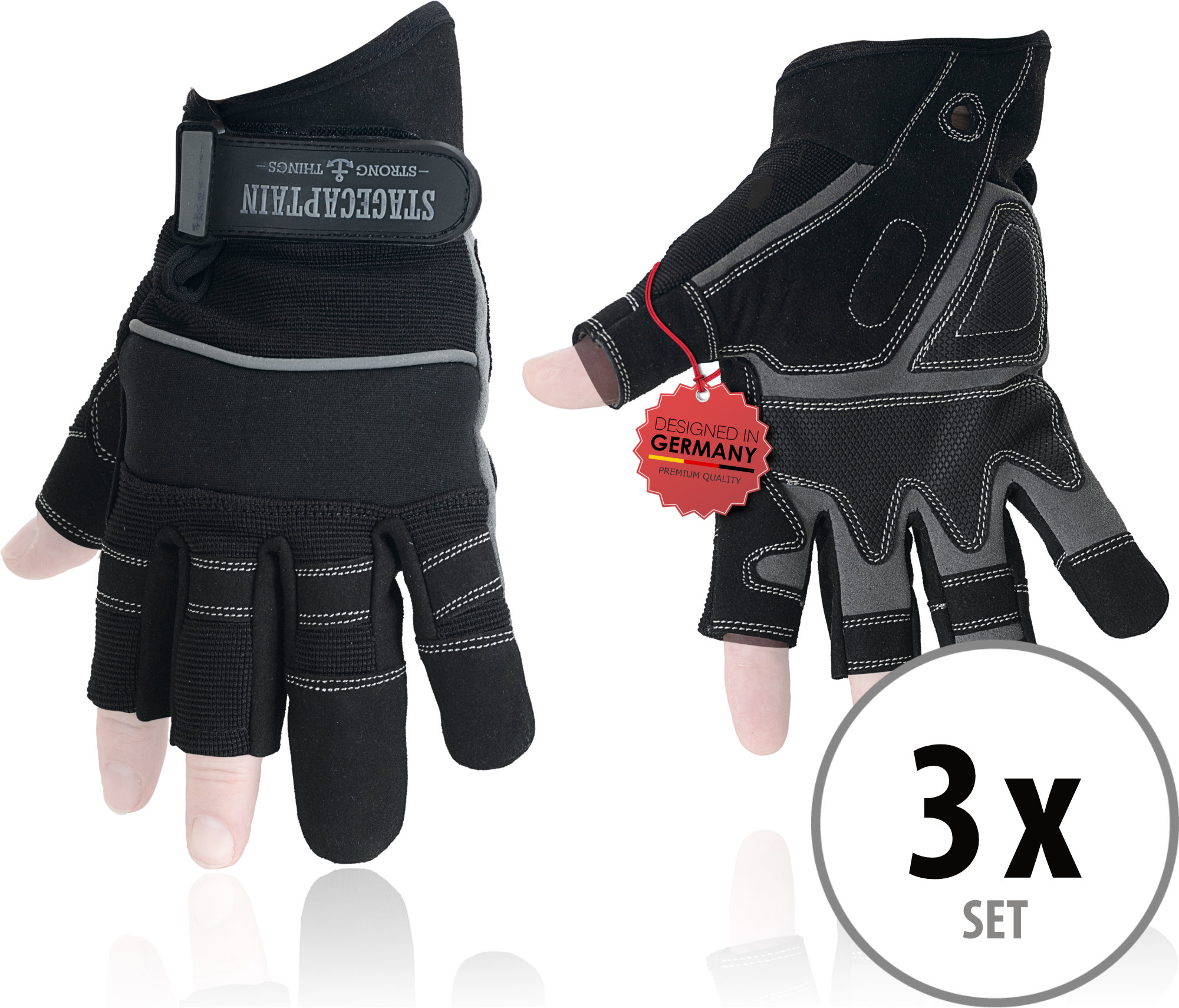 Stagecaptain RGL-2F Rigger Handschuhe Größe XL 3x Set