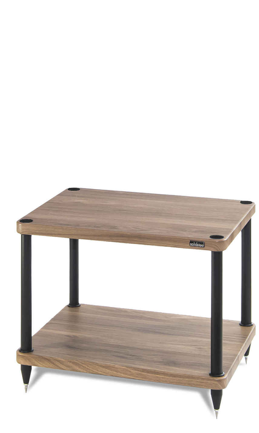 Solidsteel S3-2 HiFi Audio Rack Walnut