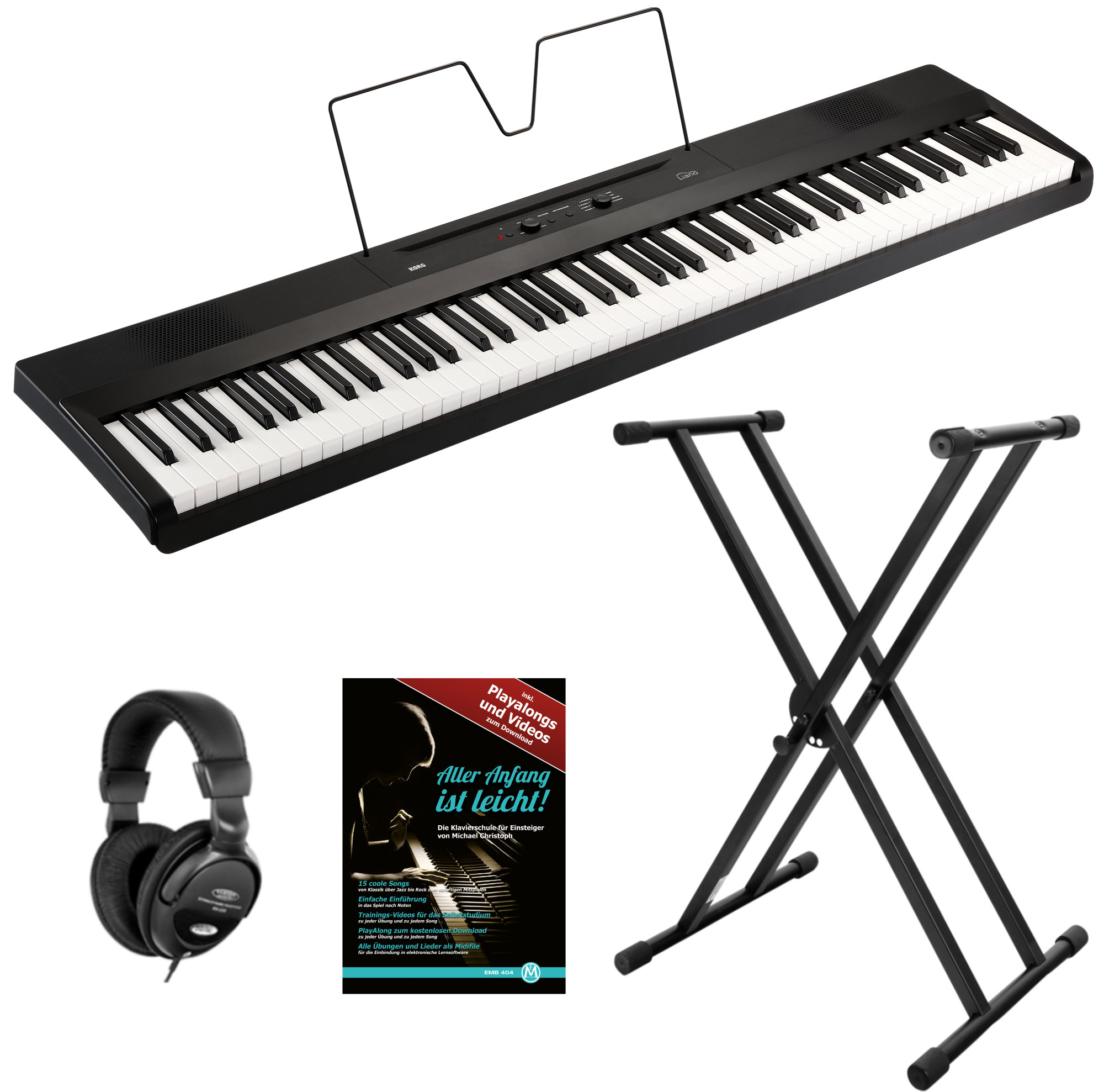 Korg Liano Schwarz Set