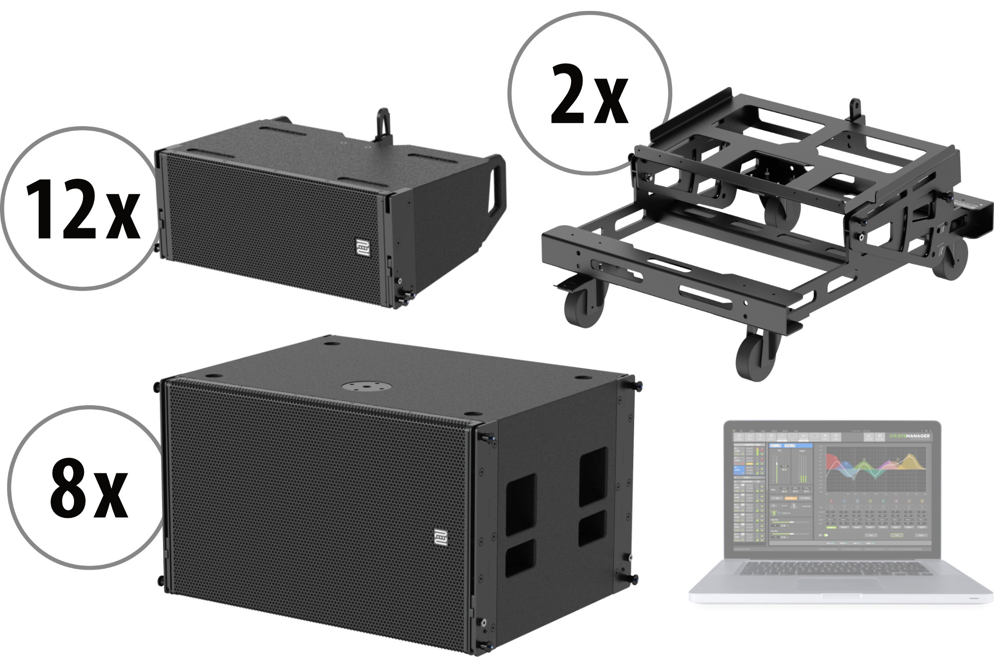 Pronomic XANA Line Array Flush Set