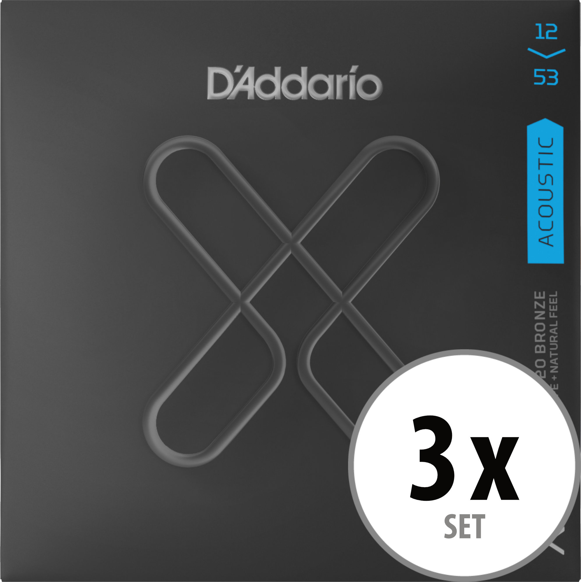 D'Addario XTABR1253 XT Light 3x Set
