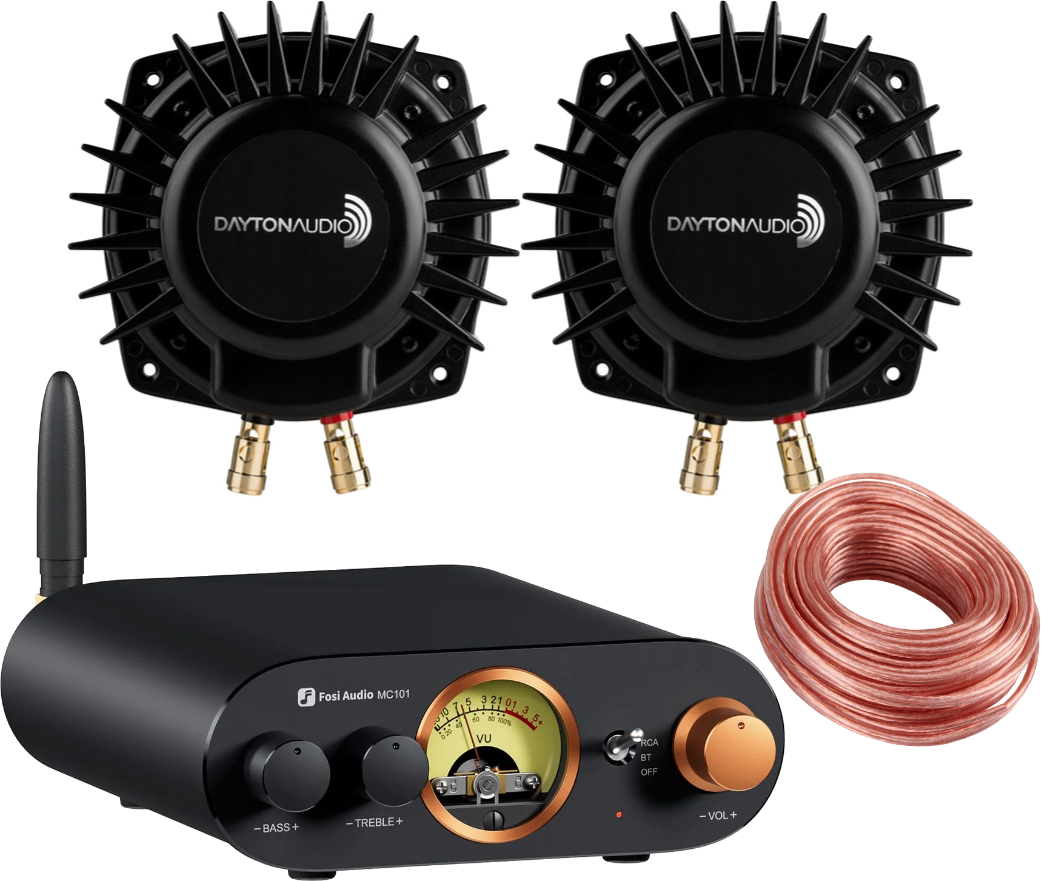 Dayton Audio BST-1 / Fosi MC101 Bass Shaker Sim-Racing Set