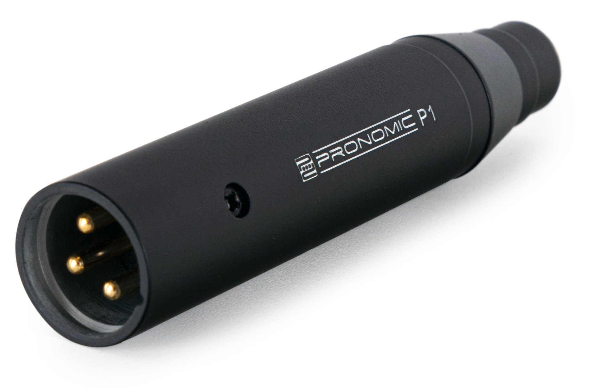 Adattatore Phantom Pronomic P2 Per Microfoni Serie EA – Mini-XLR 4 Poli A XLR, 48V, Nero