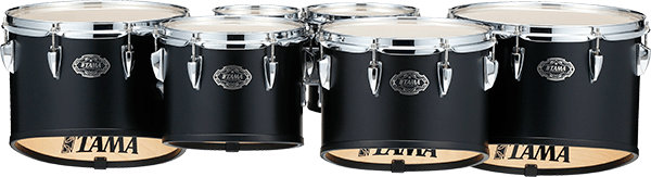 Tama MT680234T-SBK Fieldstar Rudiment Marching Tenor Drum Large Sextet Satin Black