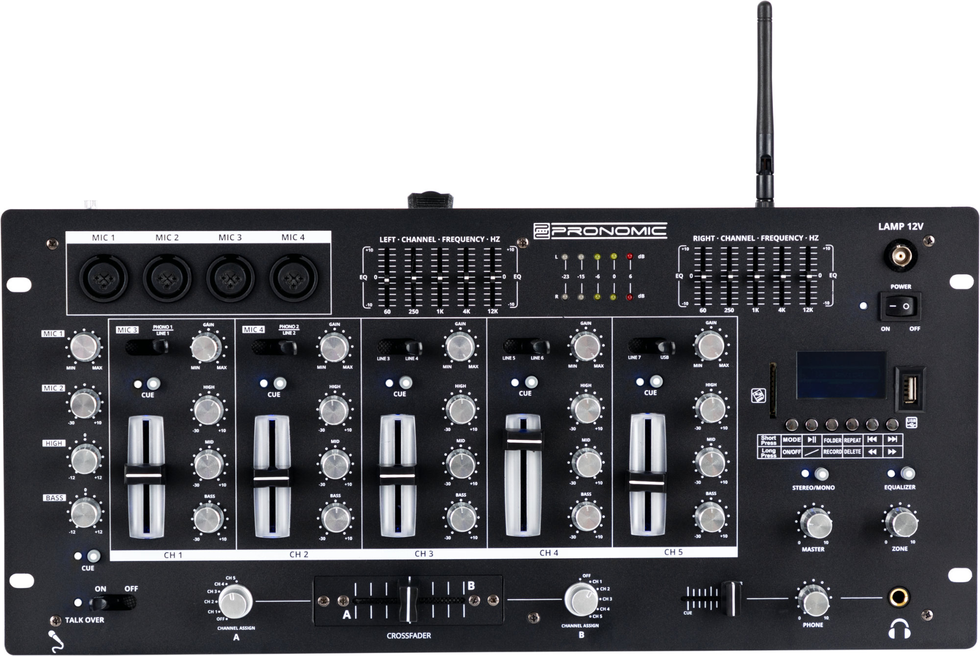 Pronomic DX-165REC MKII DJ-Mixer - Retoure (Zustand: gut)