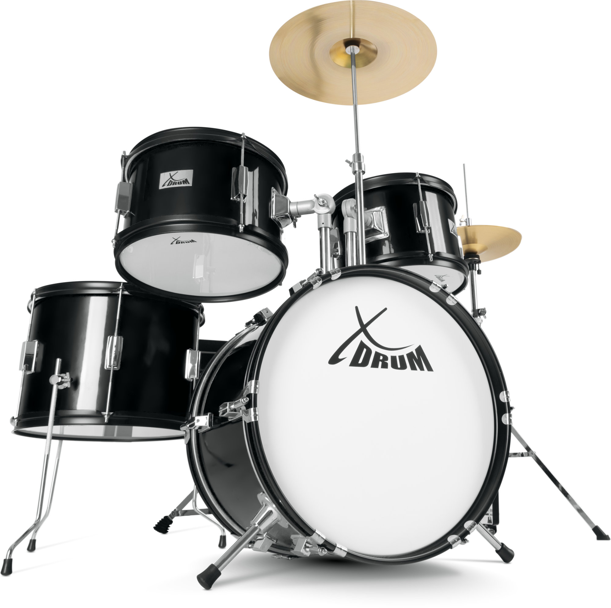 XDrum Junior Pro Kinder Schlagzeug Black Sparkle inkl. Schule - Retoure (Zustand: sehr gut)