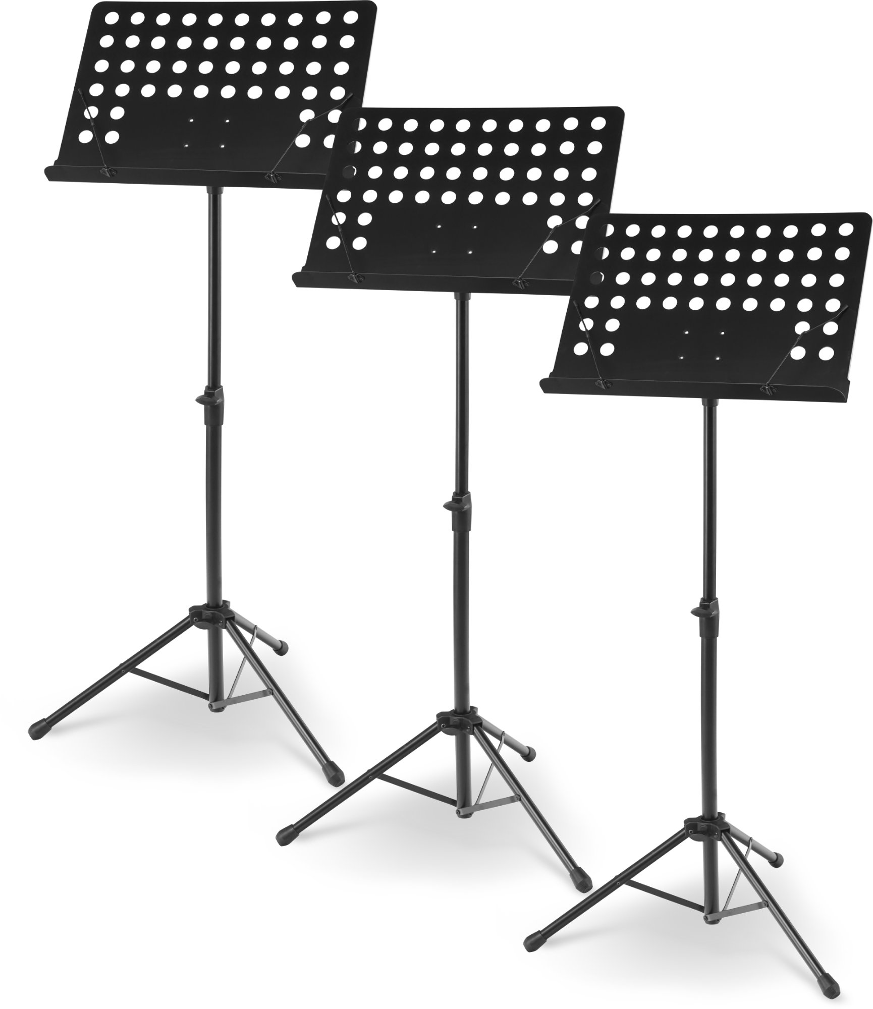 McGrey 11940 Orchesterpult Lochblech mit Notenklemmen 3x Set