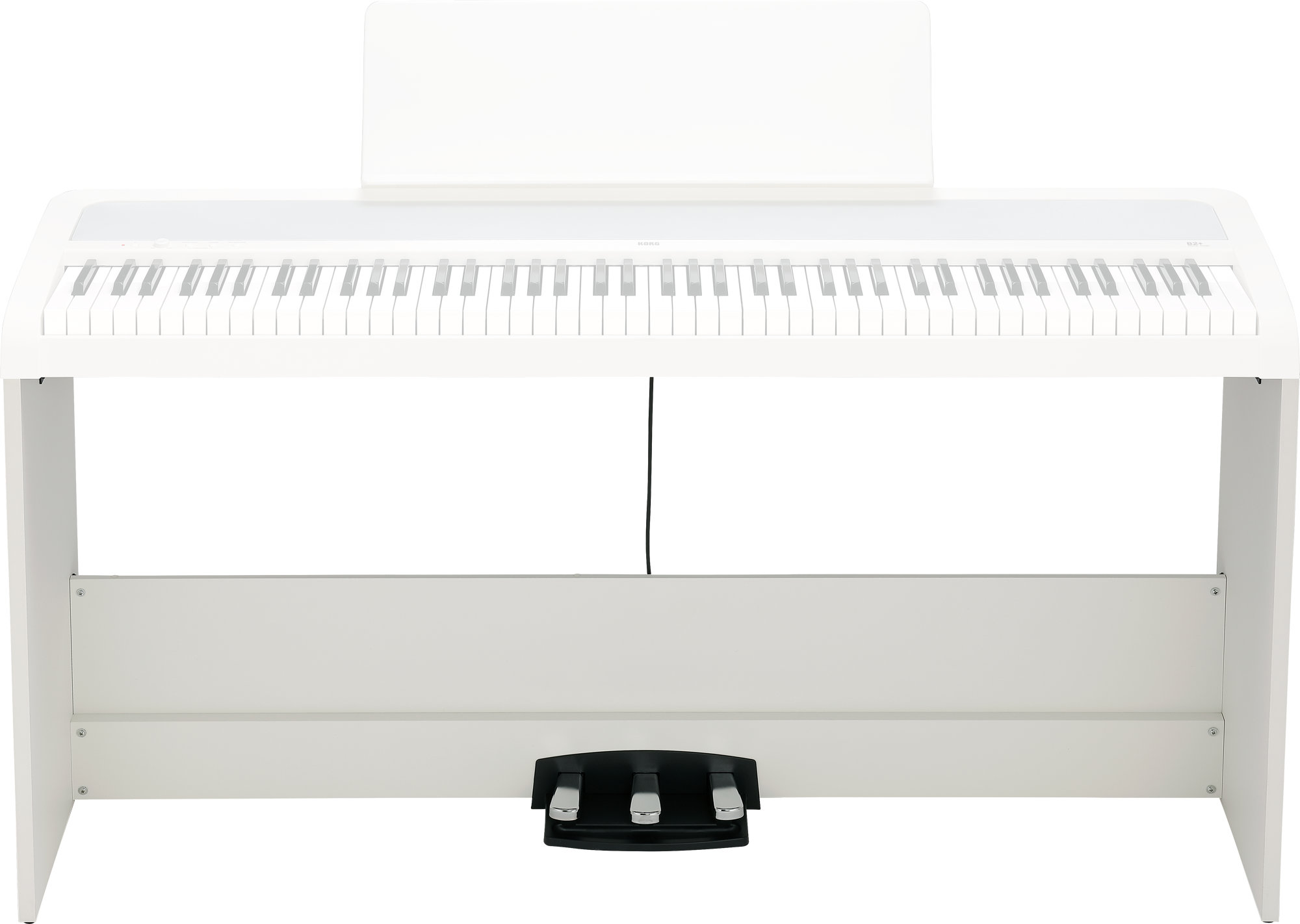 Korg STB2-WH Stand With Pedal Set, White