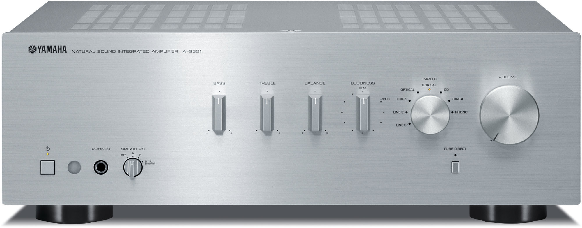 Yamaha A-S301 HiFi Stereo Verstärker Silber