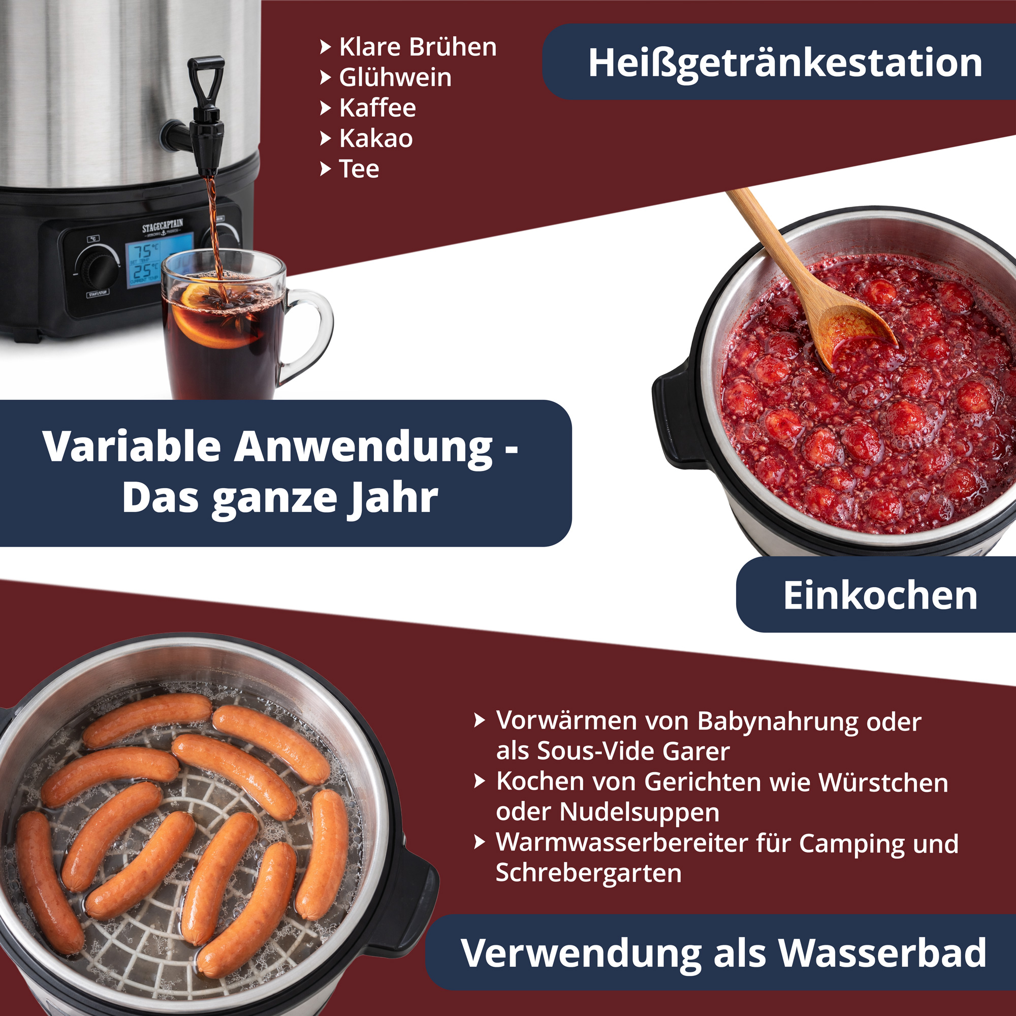 Stagecaptain GWK-27D Glühweinkocher