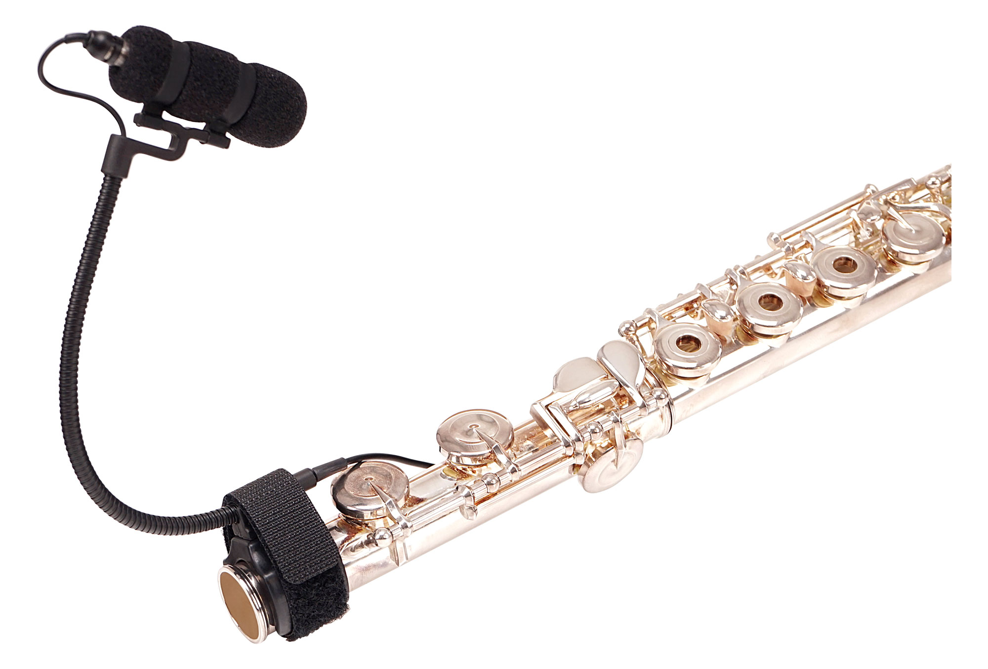 Clarinet capture with a microphone at the middle keys