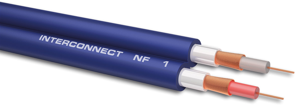 Oehlbach NF 113 DI 1000 - digitale audio-cinchkabel - hoogwaardige S/PDIF coaxkabel, meervoudige afscherming, 75 ohm - 10m - blauw