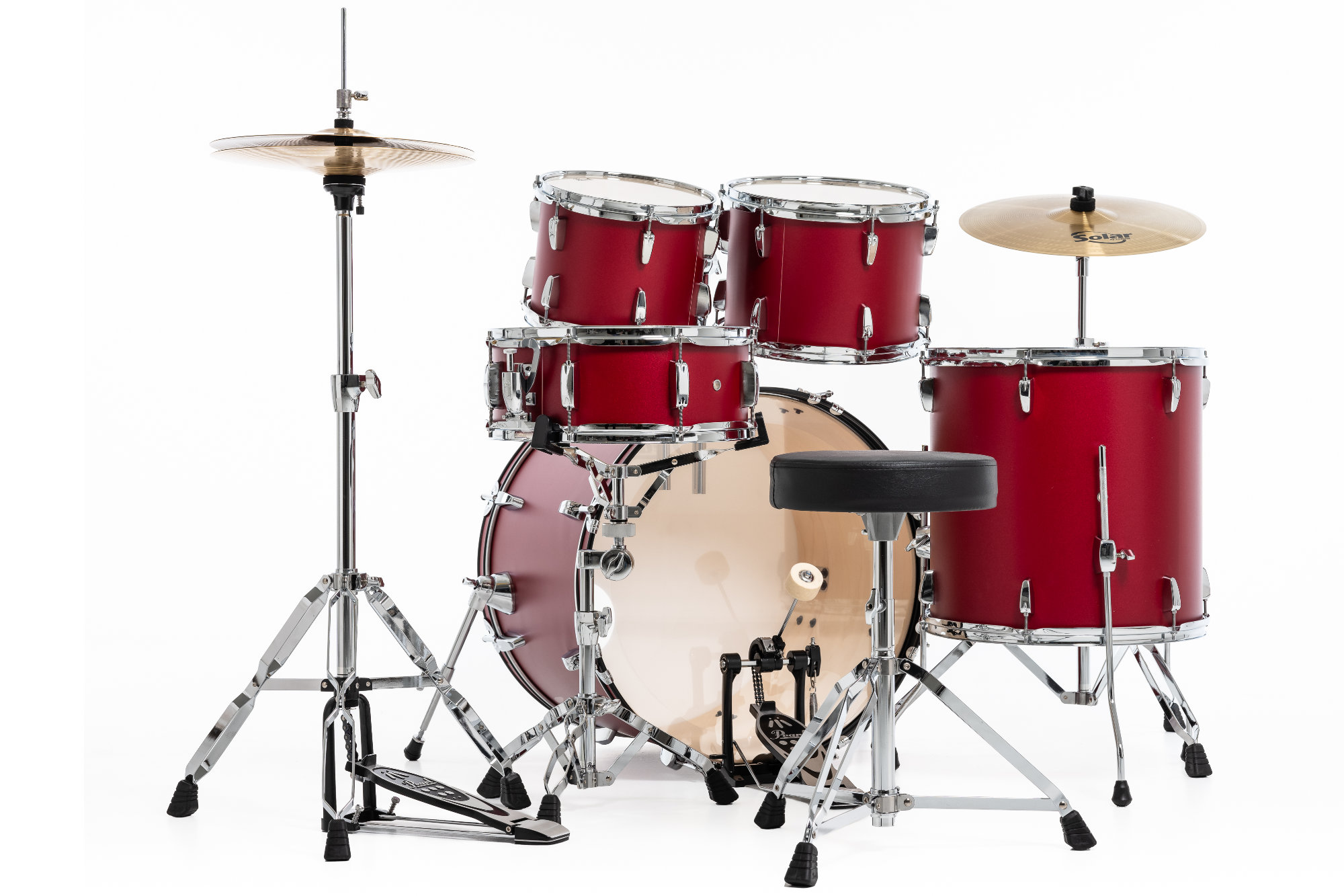 Pearl RS505C/C747 Roadshow Drumset Matte Red