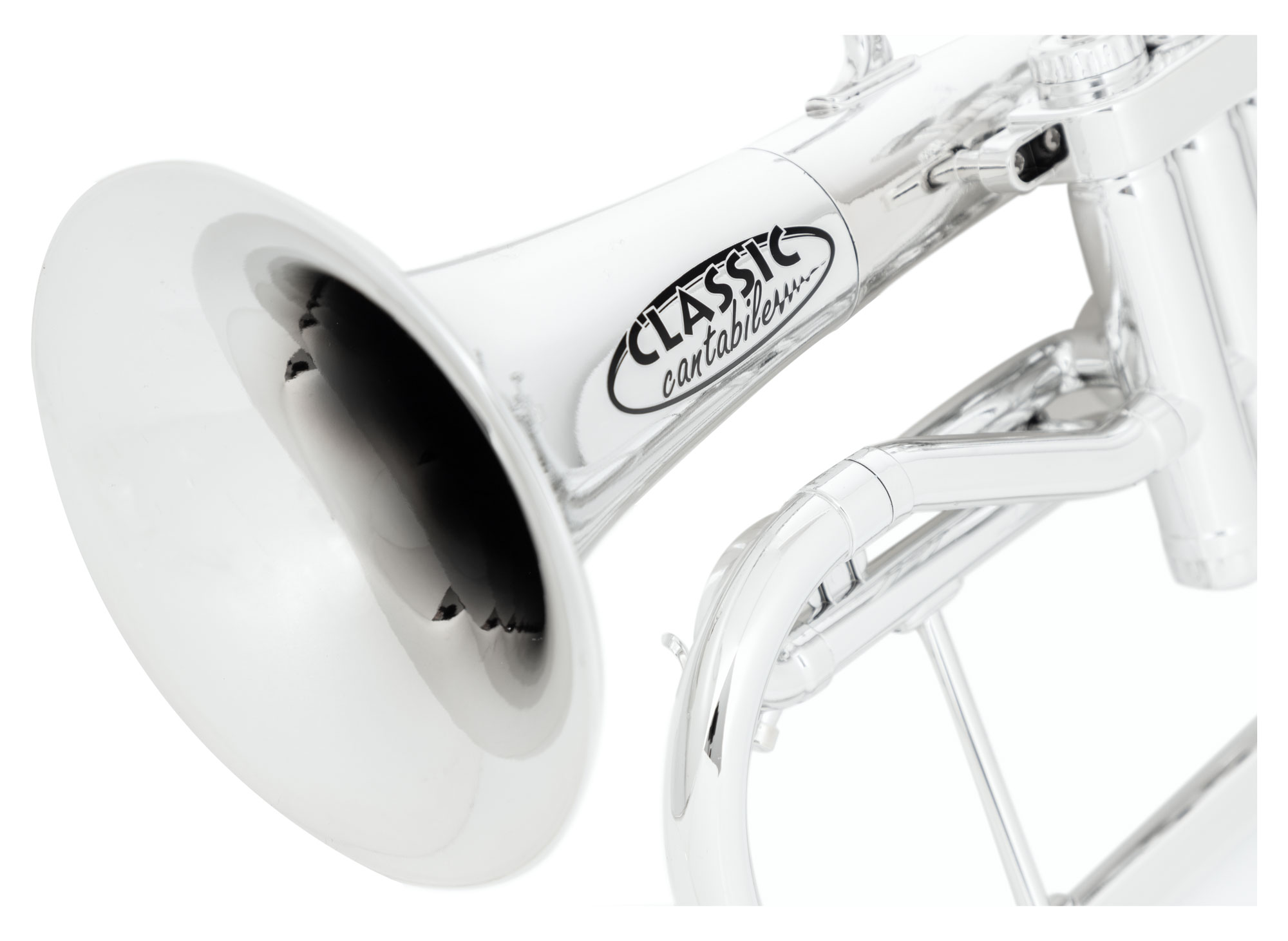 Bugle Sib En Plastique Noir Classic Cantabile - Léger, Idéal Débutants - Sac Inclus