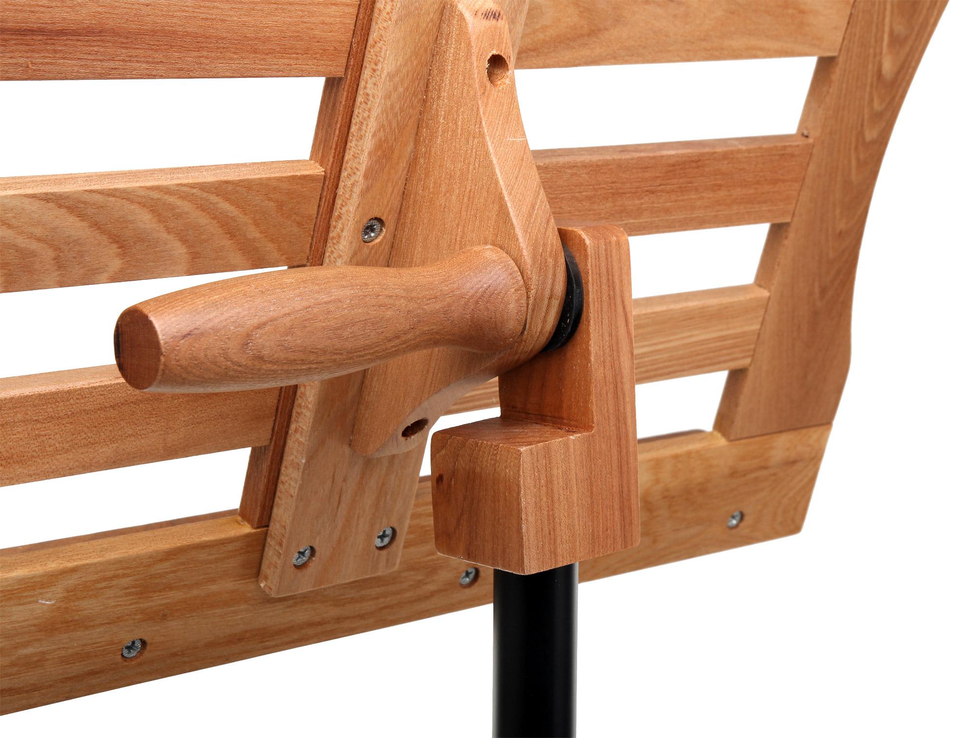 K&M 116/1 Pupitre En Bois Hêtre Massif Naturel - Hauteur Réglable 71,5 à 122,5 Cm
