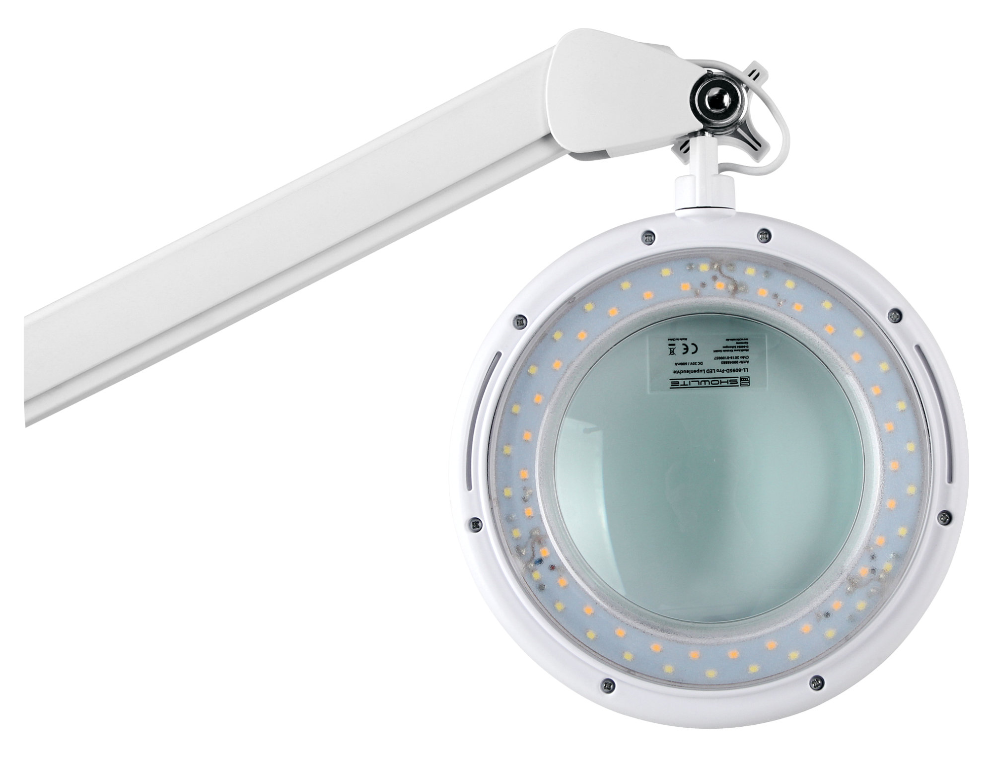 Showlite RS-100W Stativo Con Ruote Per Lampada A Lente – Altezza 70 Cm, 5 Piedini, Bianco - 6