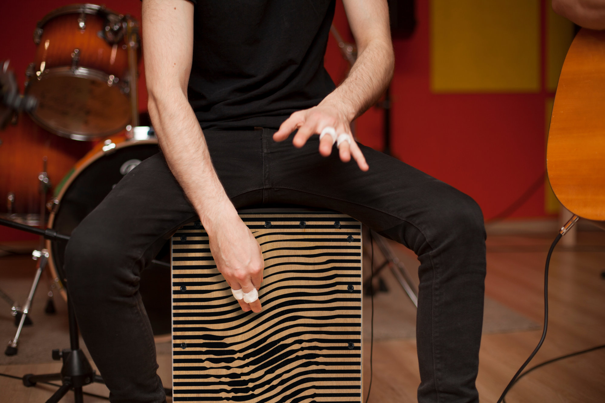 XDrum Design Series Cajon Skull Set incl. Tas School