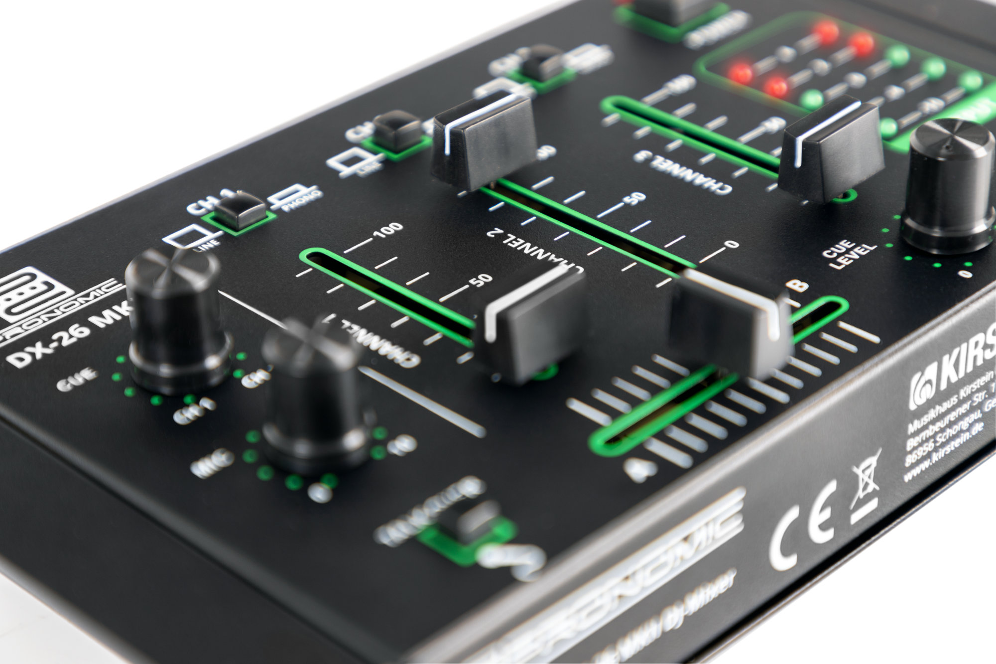 Table De Mixage DJ Pronomic DX-10 USB MKII - Mixeur 2 Canaux Avec Bluetooth Et USB