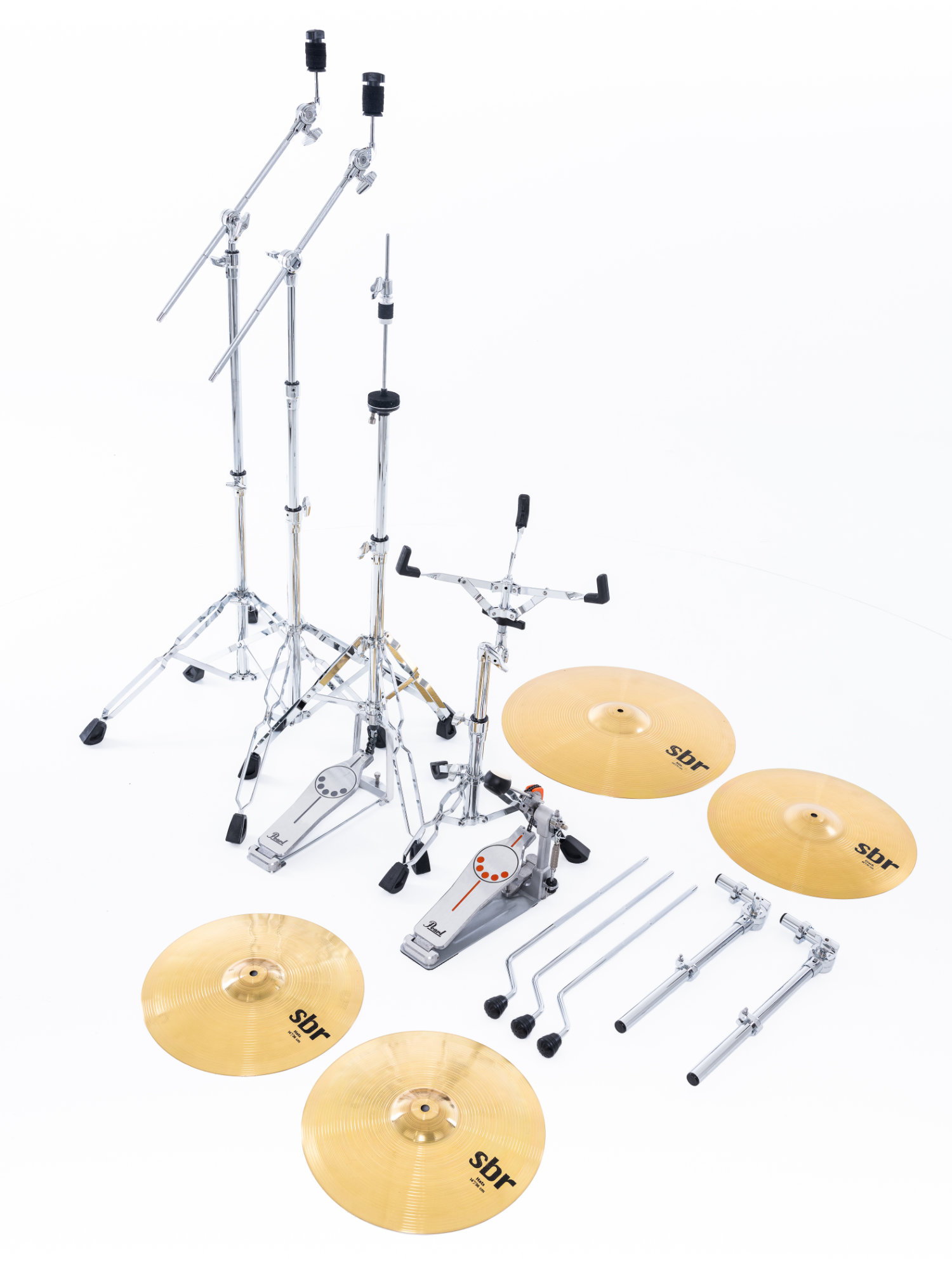 Pearl Export EXX725SBR/C778 Drumkit Graphite Silver Twist Beginner Set