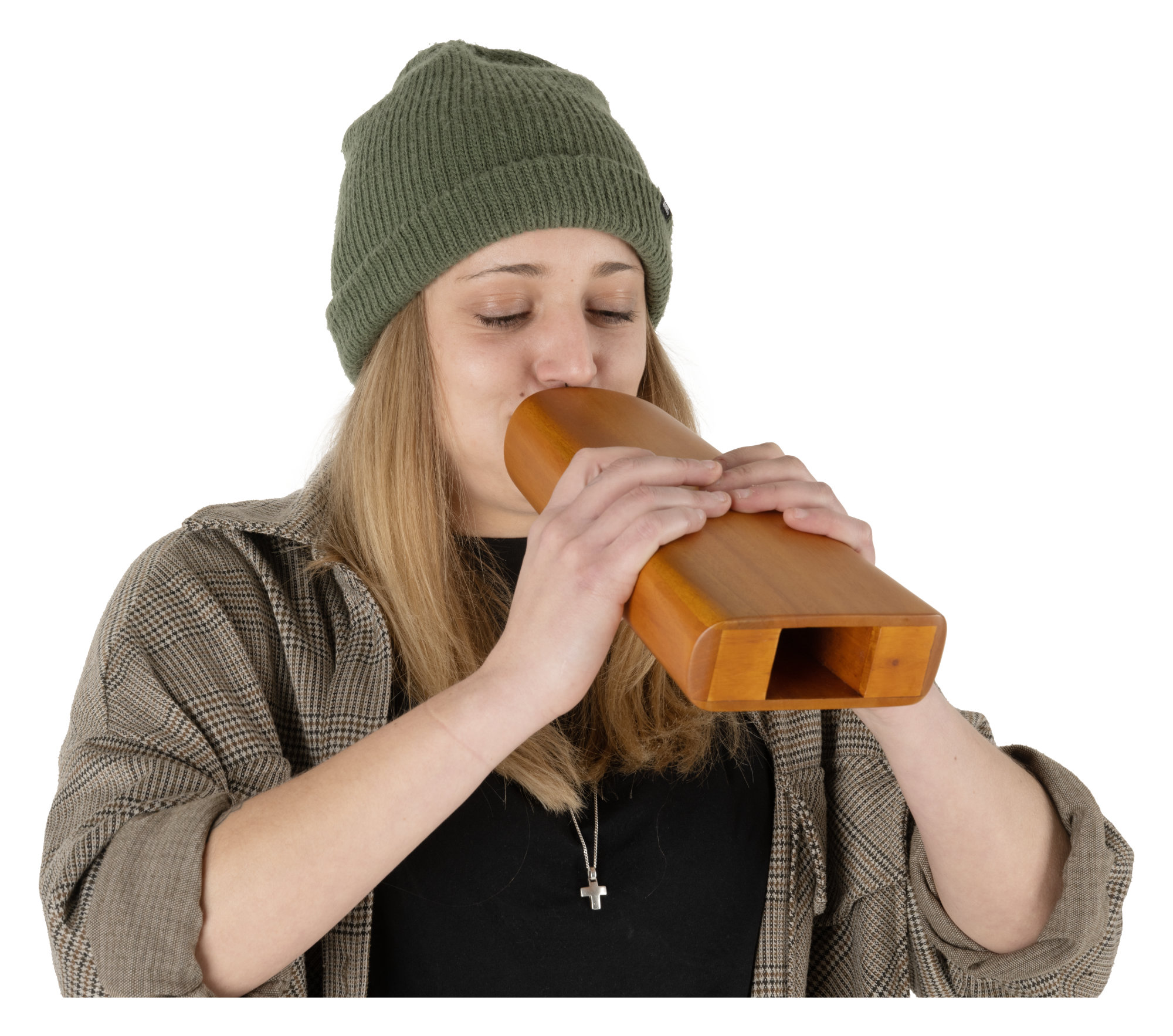 Classic Cantabile TD-1 Travel Didgeridoo - Hoogte: 30 cm - Ideaal voor reizen & rugzaktochten - Speciale binnenconstructie, authentiek geluid - Hoogwaardige afwerking, van mahoniehout - gelakt