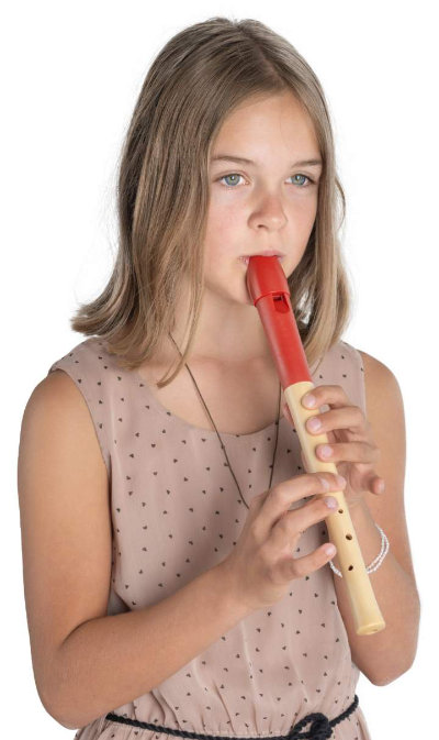 Classic Cantabile Pivella Flûte à Bec en rouge