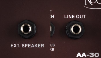 Lautsprecherausgang und Line Out