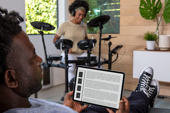 Hoorbaar stille drums