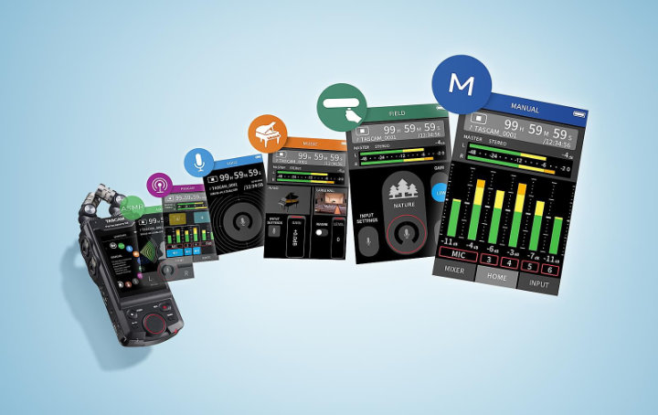 Sechs verschiedene Aufnahme-Apps zur Auswahl