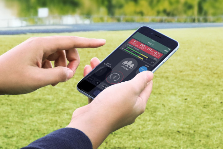 Steuere den Rekorder über dein Handy (mit optionalem Bluetooth®-Adapter)