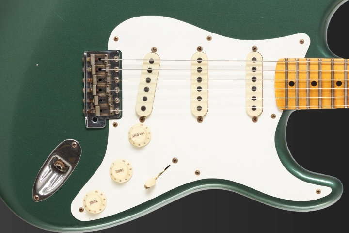 Fender Custom Shop Time Machine 1956 Stratocaster Journeyman Relic Aged Sherwood Green Metallic
