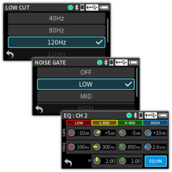 Dynamikbearbeitung in den Eingängen