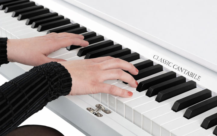 Classic Cantabile DP-730 WP Digitalpiano Weiß Tastatur