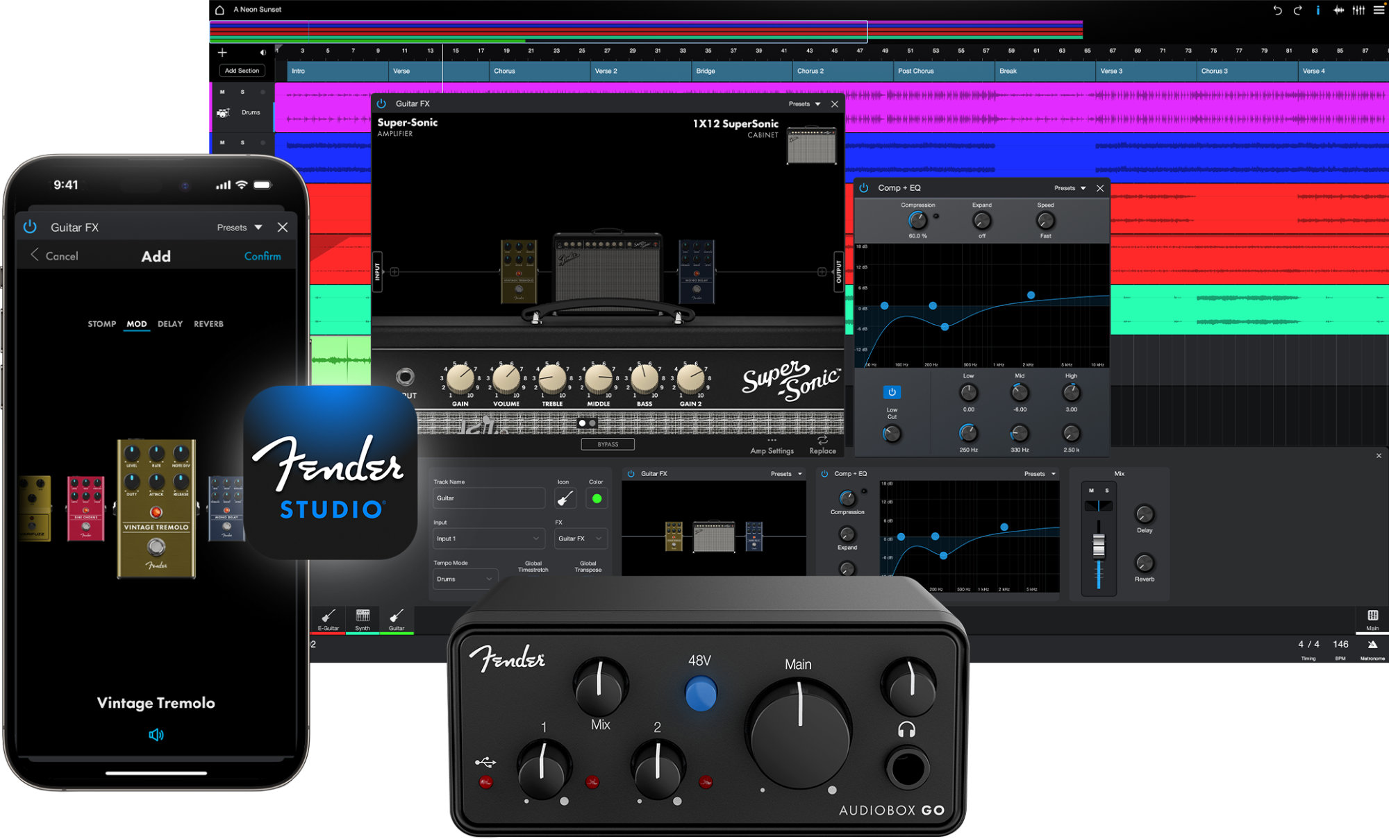 Fender Studio AudioBox Go USB-C Audio Interface